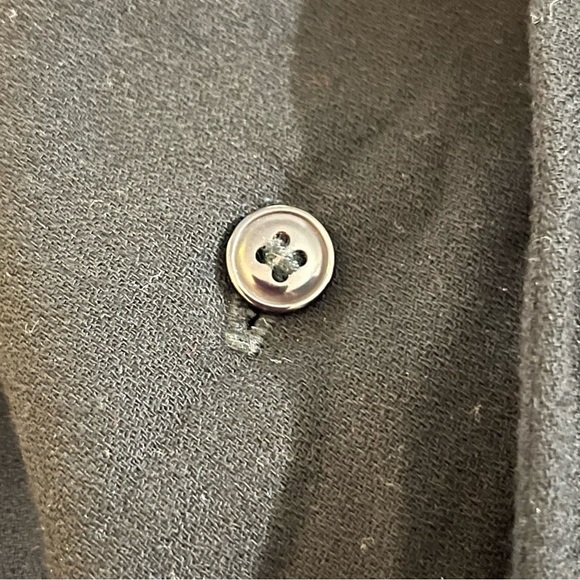 Vintage 90s Jacqueline Ferrar Coat Wrap Dress Black 14 - Picture 6 of 6